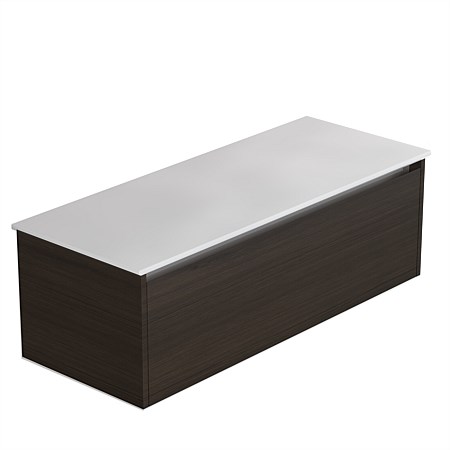 LeVivi Cibolo Neo 1200mm 1 drawer Wall-Hung Vanity Charred Oak