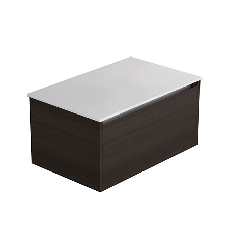 LeVivi Cibolo Neo 750mm 1 drawer Wall-Hung Vanity Charred Oak