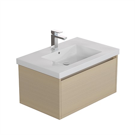 LeVivi Cibolo Neo 1 drawer 750mm Wall-Hung Vanity Driftwood