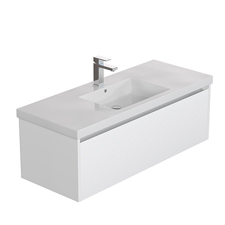 LeVivi Cibolo Neo 1 drawer 1200mm Wall-Hung Vanity White