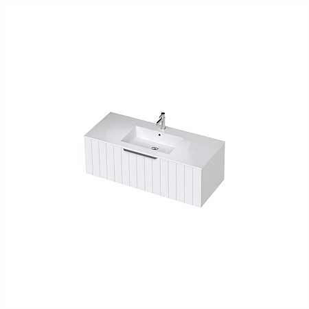 St Michel Savoy 50 Console 1200mm Wall-Hung Vanity Classic White Satin