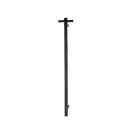 Tranquillity Square Vertical Heated Towel Bar 1000mm Brushed Gunmetal