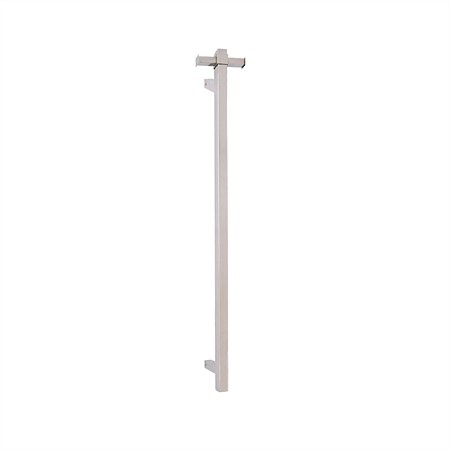 Tranquillity Square Vertical Heated Towel Bar 1000mm Polished Stainless