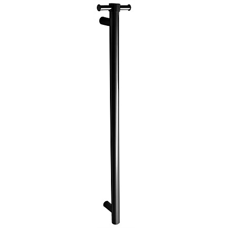 Tranquillity Round Vertical Heated Towel Bar 1000mm Black