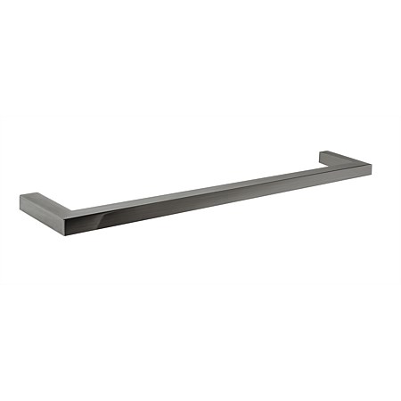 Tranquillity Single Bar 450mm Square Towel Warmer Brushed Gunmetal