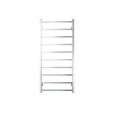 Tranquillity Jersey 10 Bar Square Towel Warmer Brushed Stainless