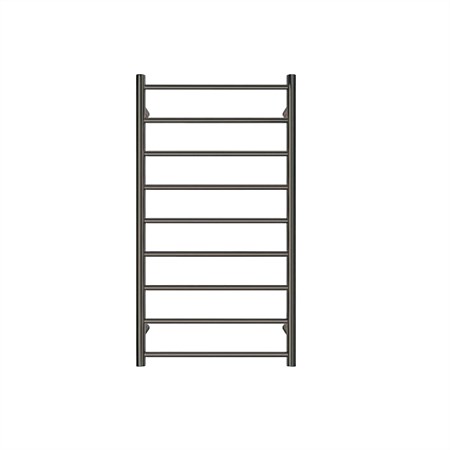 Tranquillity Jersey 9 Bar Round Towel Warmer Brushed Gunmetal