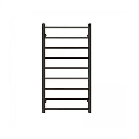 Tranquillity Jersey 9 Bar Round Towel Warmer Black