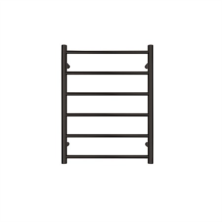 Tranquillity Jersey 6 Bar Round Towel Warmer Black