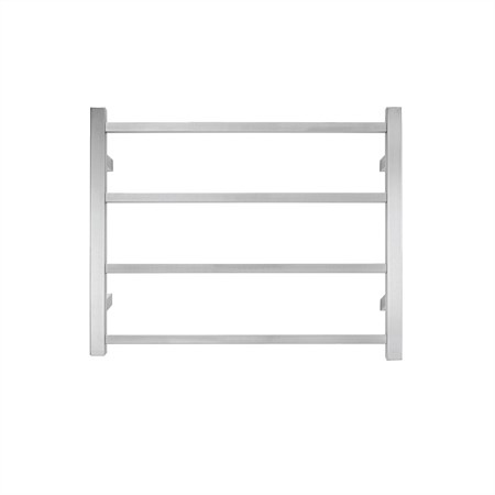 Tranquillity Jersey 4 Bar Square Towel Warmer Brushed Stainless