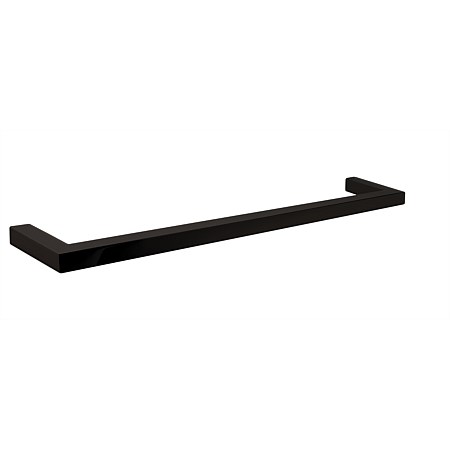 Tranquillity Single Bar 850mm Square Towel Warmer Black