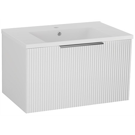 LeVivi Positano Vogue 750mm Wall-Hung Vanity Matt White