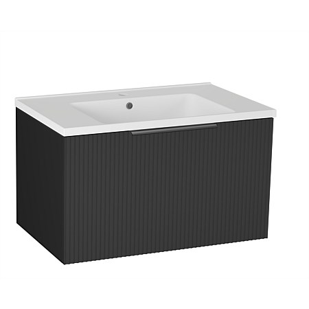 LeVivi Positano Vogue 750mm Wall-hung Vanity Matt Black