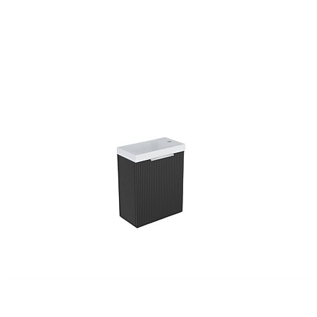 LeVivi Positano Wall-hung Ensuite Vanity LH Door Matt Black