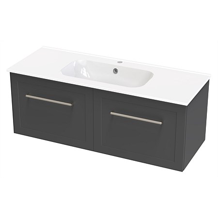 Athena Array Oslo 1215mm Wall Hung Vanity with Nera VC Top Slate