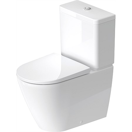 Duravit D-Neo Rimless Back-To-Wall Toilet Suite with Soft Close Seat S or P Trap