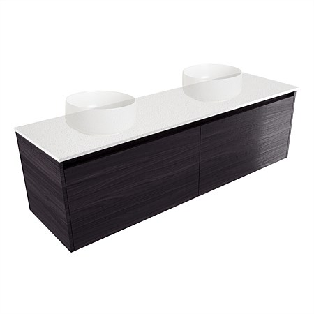 Elementi Sienna 1500mm Double Wall-Hung Vanity Fiordland Elm Wilderness
