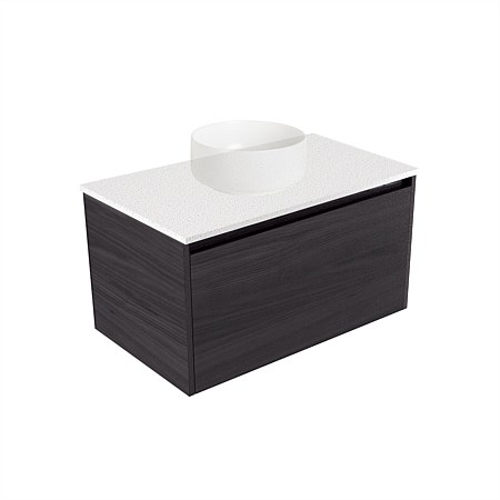Elementi Sienna 750mm Wall-Hung Vanity Motion Elestone Flat Top Fiordland Elm Wilderness