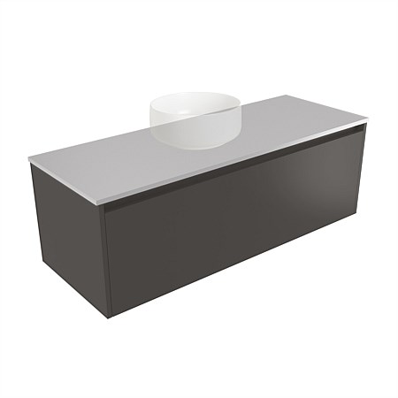 Elementi Sienna 1200mm Wall-Hung Vanity Moonlight Elestone Flat Top Bullet