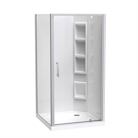 Clearlite Induro  1000mm 3 Sided Enclosure White