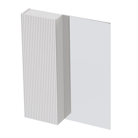 St Michel Flo Mirror Cabinet 700mm 1 Door Classic White Satin