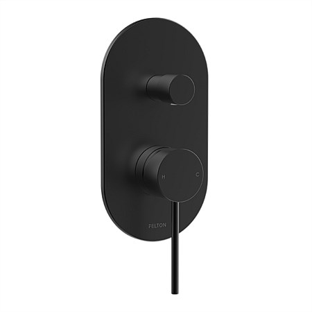 Felton Linea Mains Pressure Diverter Mixer Black