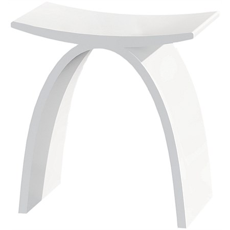 Sessanta Moda Solid Surface Stool Matt White