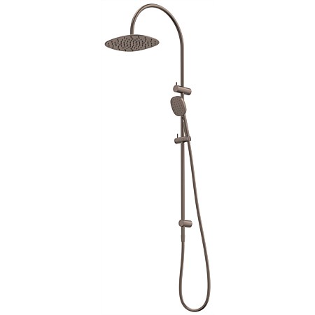 Caroma Contura II Overhead Shower System Brushed Bronze