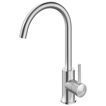 Methven Minimalist Goose-Neck Sink Mixer Stainless Steel