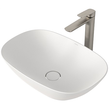 Caroma Contura II 530mm Above Counter Basin Matte White