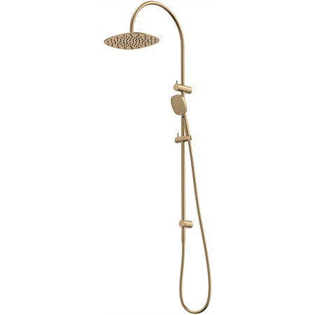 Caroma Contura II Overhead Shower System Brushed Brass