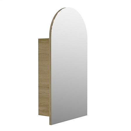 Elementi Sienna 900mm Arch Mirror Cabinet French Oak Velvet