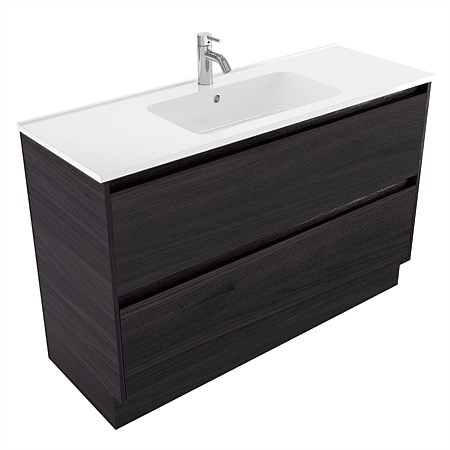 Elementi Sienna 1200mm 2 Drawer Polymarble Vanity Fiordland Elm Wilderness