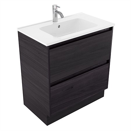 Elementi Sienna 750mm 2 Drawer Polymarble Vanity Fiordland Elm Wilderness
