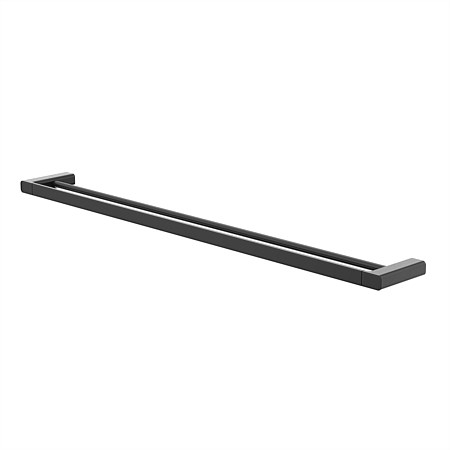 Caroma Luna Double Towel Rail 930mm Black