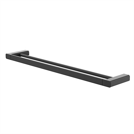 Caroma Luna Double Towel Rail 630mm Black