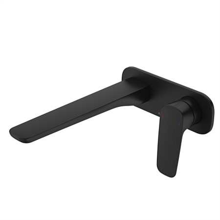 Caroma Contura II Wall Basin / Bath Mixer 220mm Matte Black