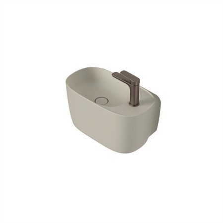 Caroma Contura II 530mm Hand Wall Basin Clay