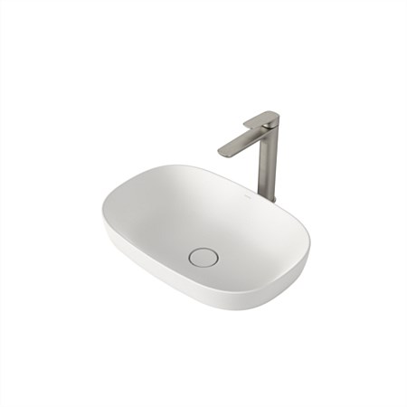 Caroma Contura II 530mm Inset Basin Matte White