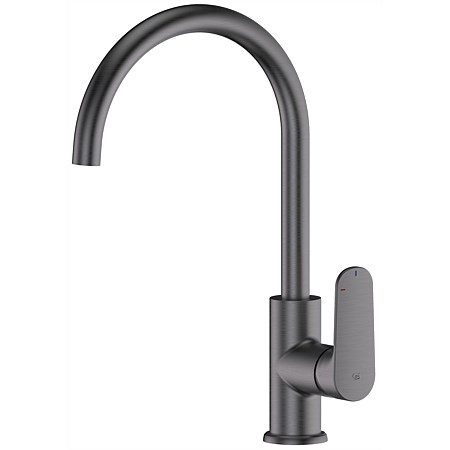 Greens Optimus Goosneck Sink Mixer PVD Gunmetal