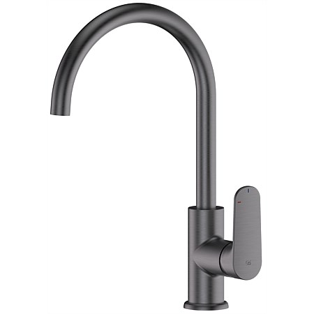 Greens Optimus Goosneck Sink Mixer PVD Gunmetal