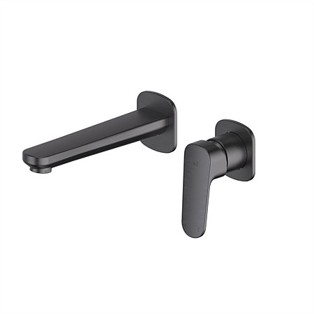 Greens Optimus Wall Basin Mixer PVD Gunmetal