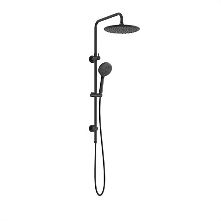 Greens Optimus Twin Rail Shower Matte Black