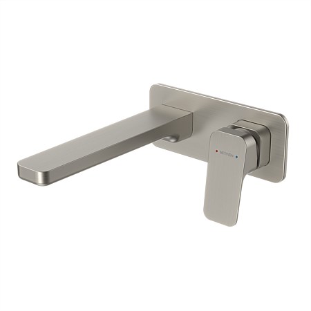 Methven Waipori MK2 Wall Basin/Bath Mixer Brushed Nickel