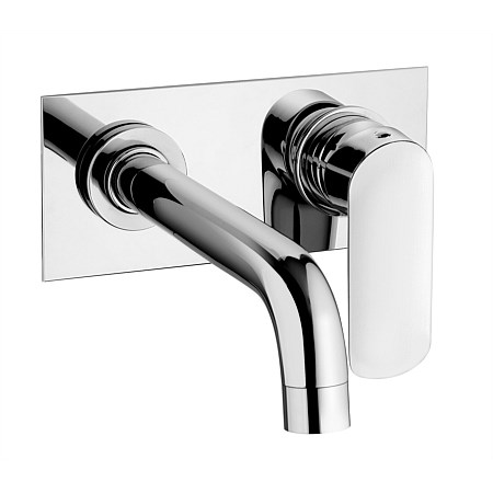 Paini Nove Wall Basin Mixer With Back Plate Chrome