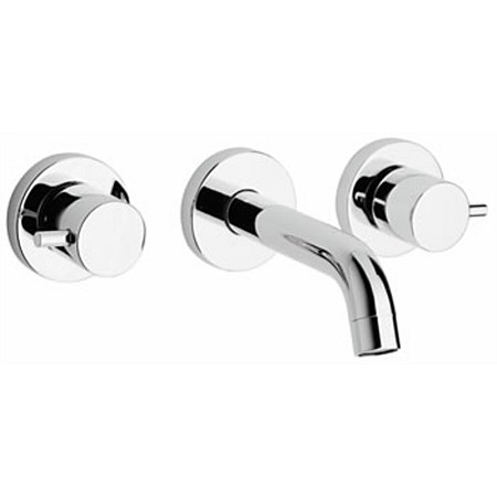 Paini Cox 3 Hole W/Mounted Basin Mixer 140mm Spout Chrome