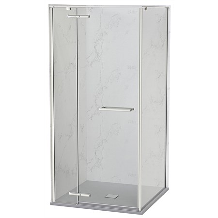 Athena Artrus 1000mm SlateForma 2 Wall Tile Shower Enclosure Stone Brushed Nickel