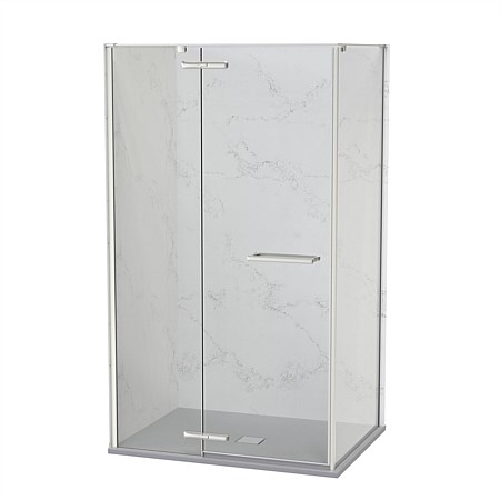 Athena Artus 1200mm SlateForma 2 Wall Tile Shower Enclosure Stone Brushed Nickel