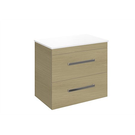 LeVivi York Prima 750mm Double Stack Wall-Hung Vanity Light Oak