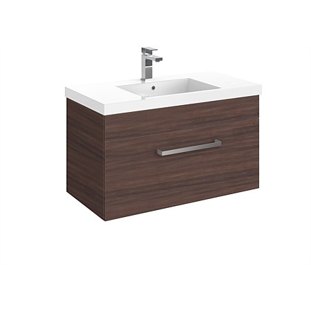 LeVivi York Neo 900mm Wall-Hung Vanity Walnut